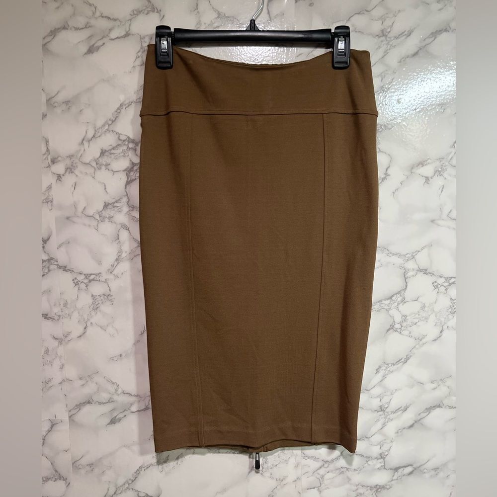 Alberto Makali Camel Pencil Skirt Size 8